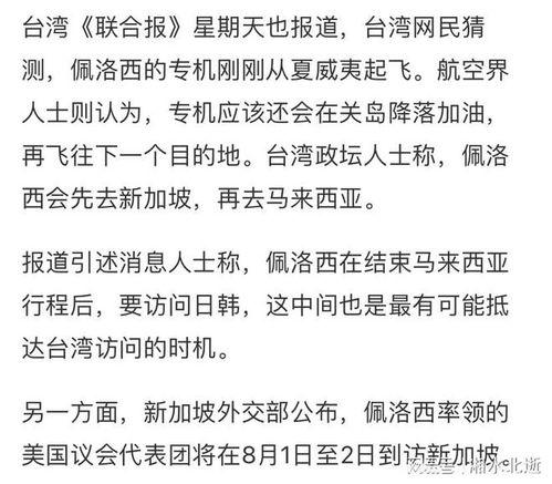 法媒爆料佩洛西新闻内容,揭秘美国国会动态与中美关系走向”